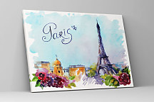 Obraz Pohľadnica z Paríža 2016